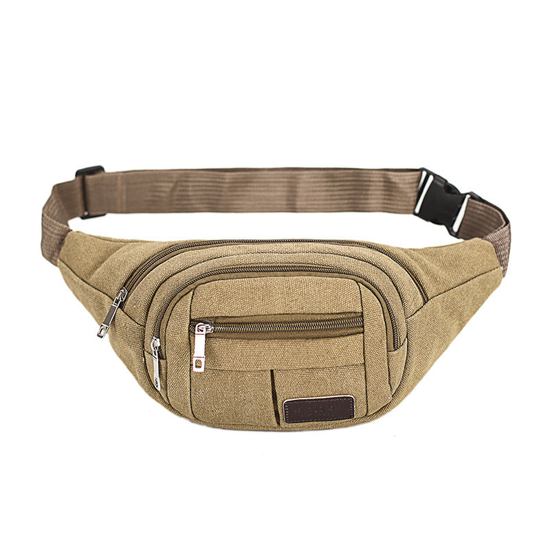 Women's & Men's & Canvas Fashion Large Capacity Storage Men's Waist Packs