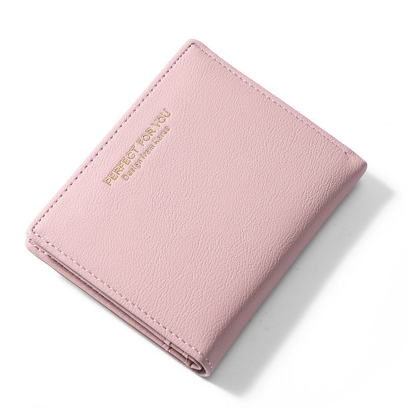 Women's High-grade Short Korean Style Zipper Ladies Wallets