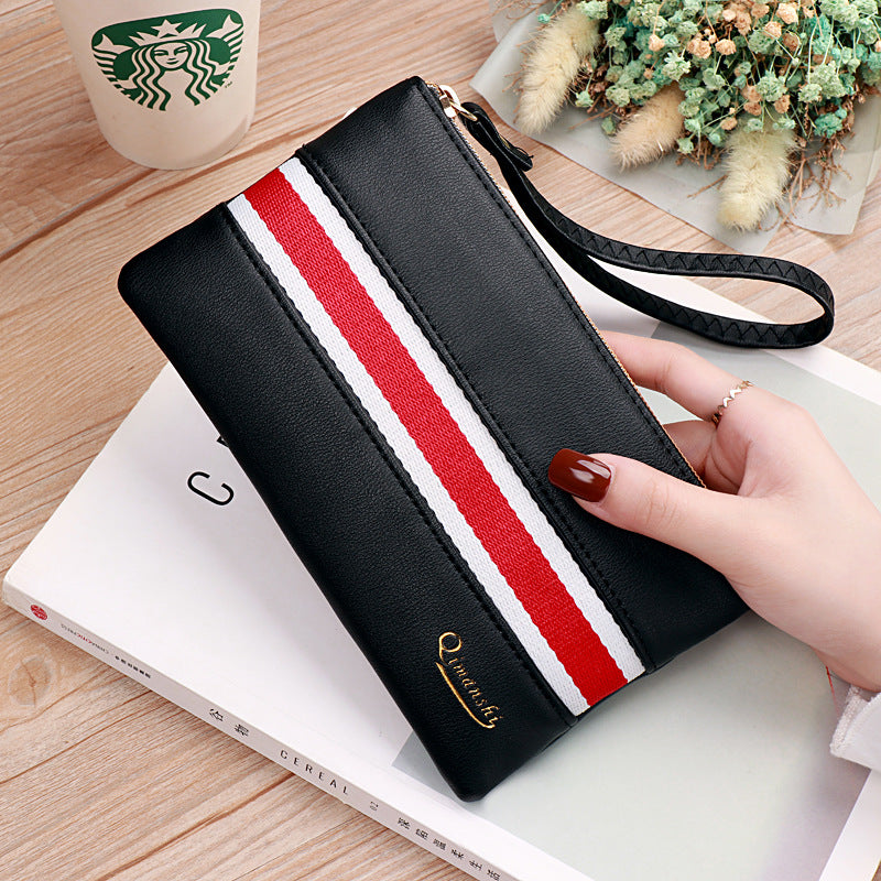 Women's Versatile Vintage Zipper Mobile Clutch Ladies Wallets