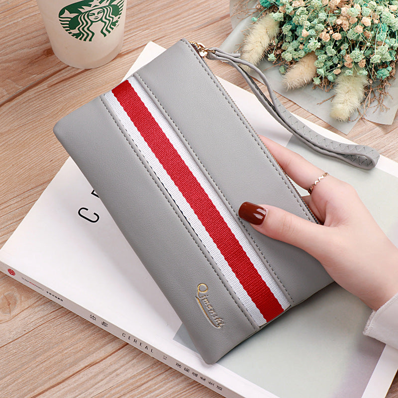 Women's Versatile Vintage Zipper Mobile Clutch Ladies Wallets