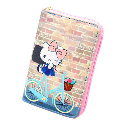 Cartoon Cat Collection For Selection Leather Ladies Wallets