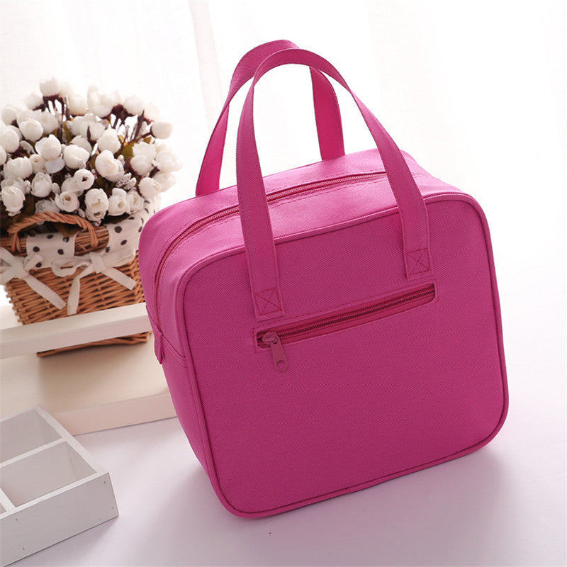 Women's Popular Insulated Oxford Cloth Printed Zipper Handbags