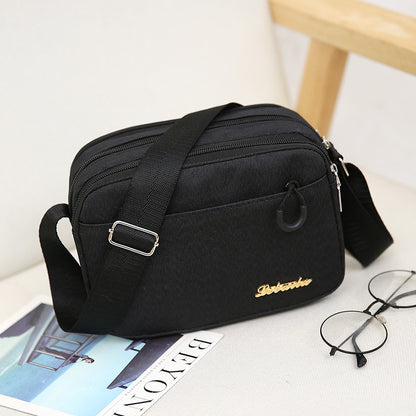 Women's Nylon Mother Small Square Zipper Fashion Crossbody Bags