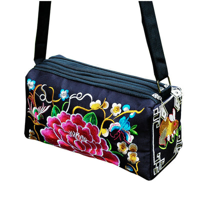 Stall Yunnan National Style Embroidered Triple Crossbody Bags