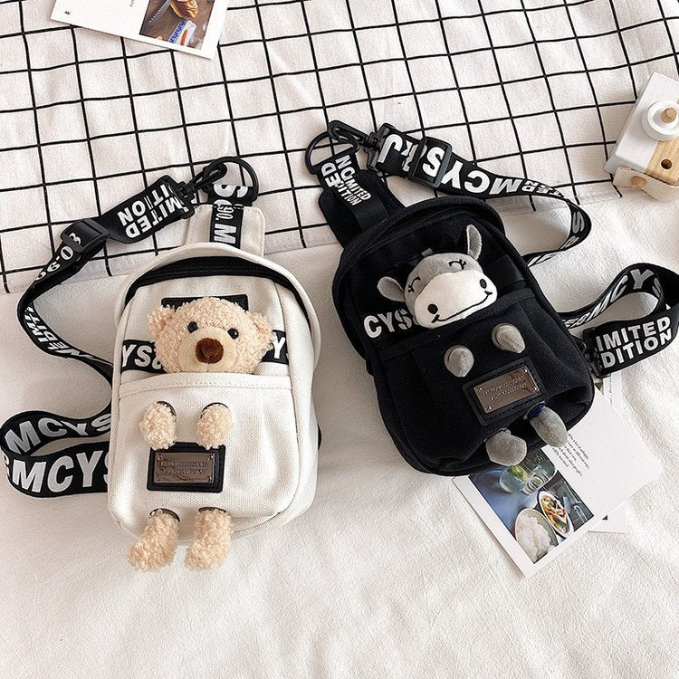 Women's Fashion Korean Cute Cartoon Trendy Doll Waist Packs