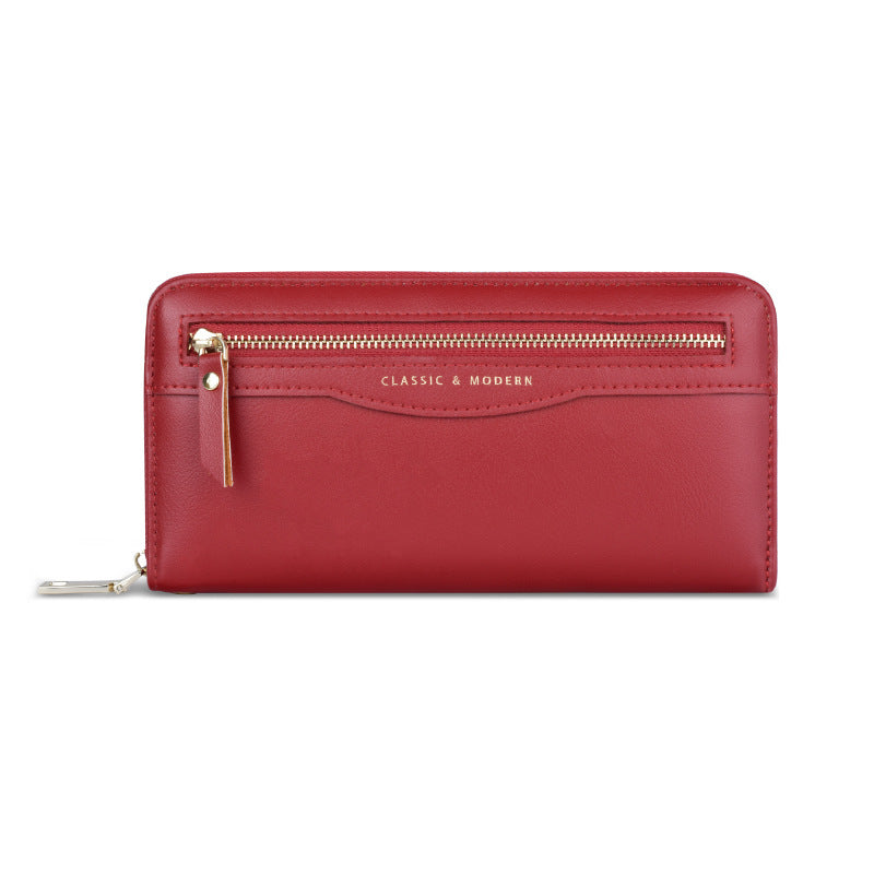 Stylish Attractive Women's Zipper Long Clutch Ladies Wallets