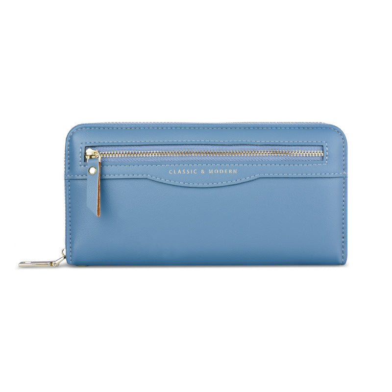 Stylish Attractive Women's Zipper Long Clutch Ladies Wallets