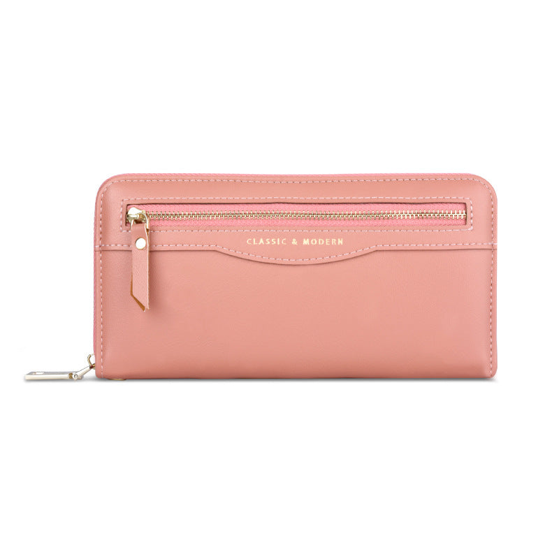 Stylish Attractive Women's Zipper Long Clutch Ladies Wallets