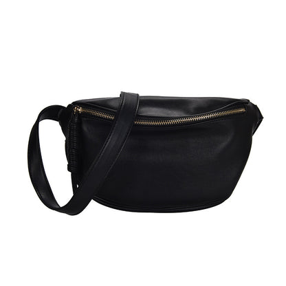 Women's Trendy Korean Leather Western Style Textured Waist Packs