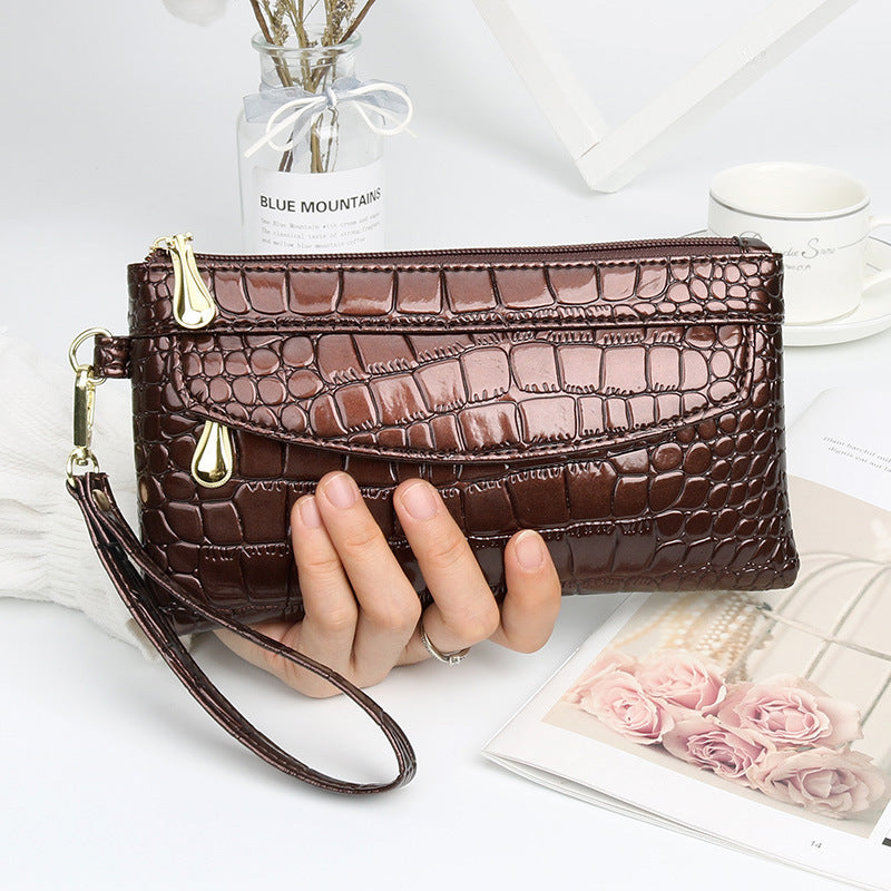 Women's Fashion Clutch Mobile Glossy Small Pouch Handbags