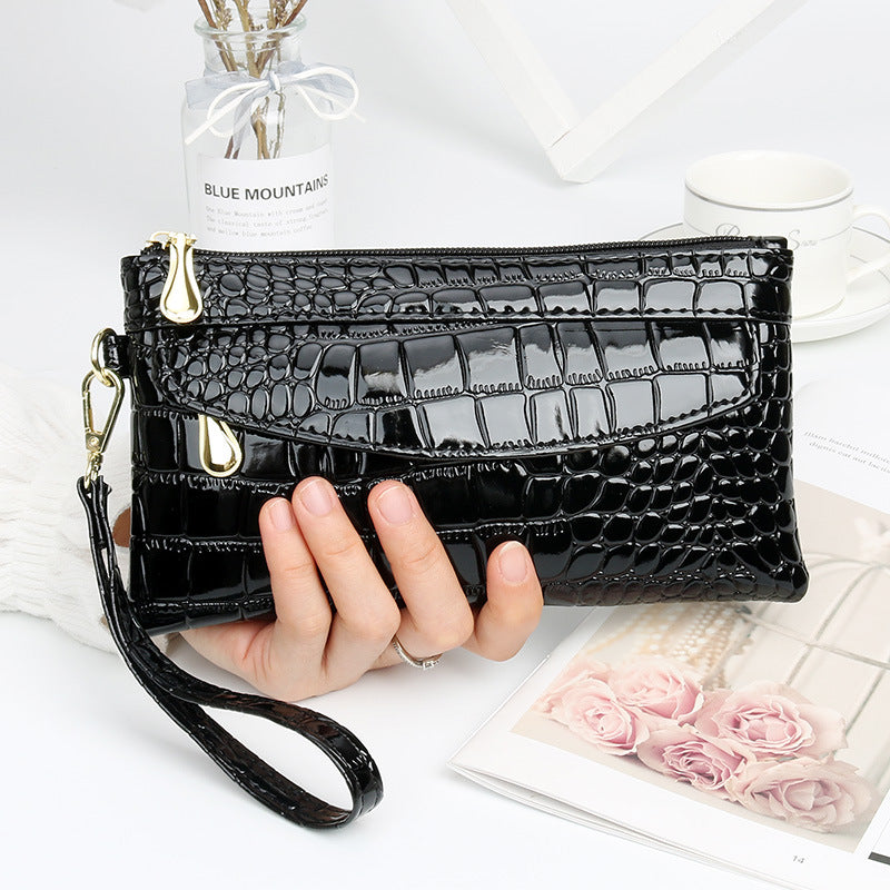 Women's Fashion Clutch Mobile Glossy Small Pouch Handbags