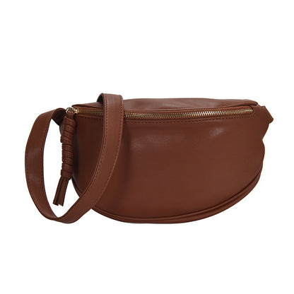 Women's Trendy Korean Leather Western Style Textured Waist Packs