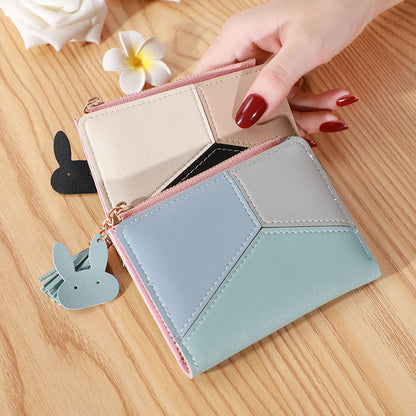 Women's Short Zip Korean Style Tassel Simple Ladies Wallets