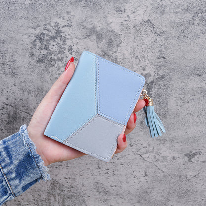 Women's Tassel Korean Short Multifunctional Zipper Ladies Wallets