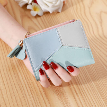 Women's Short Zip Korean Style Tassel Simple Ladies Wallets