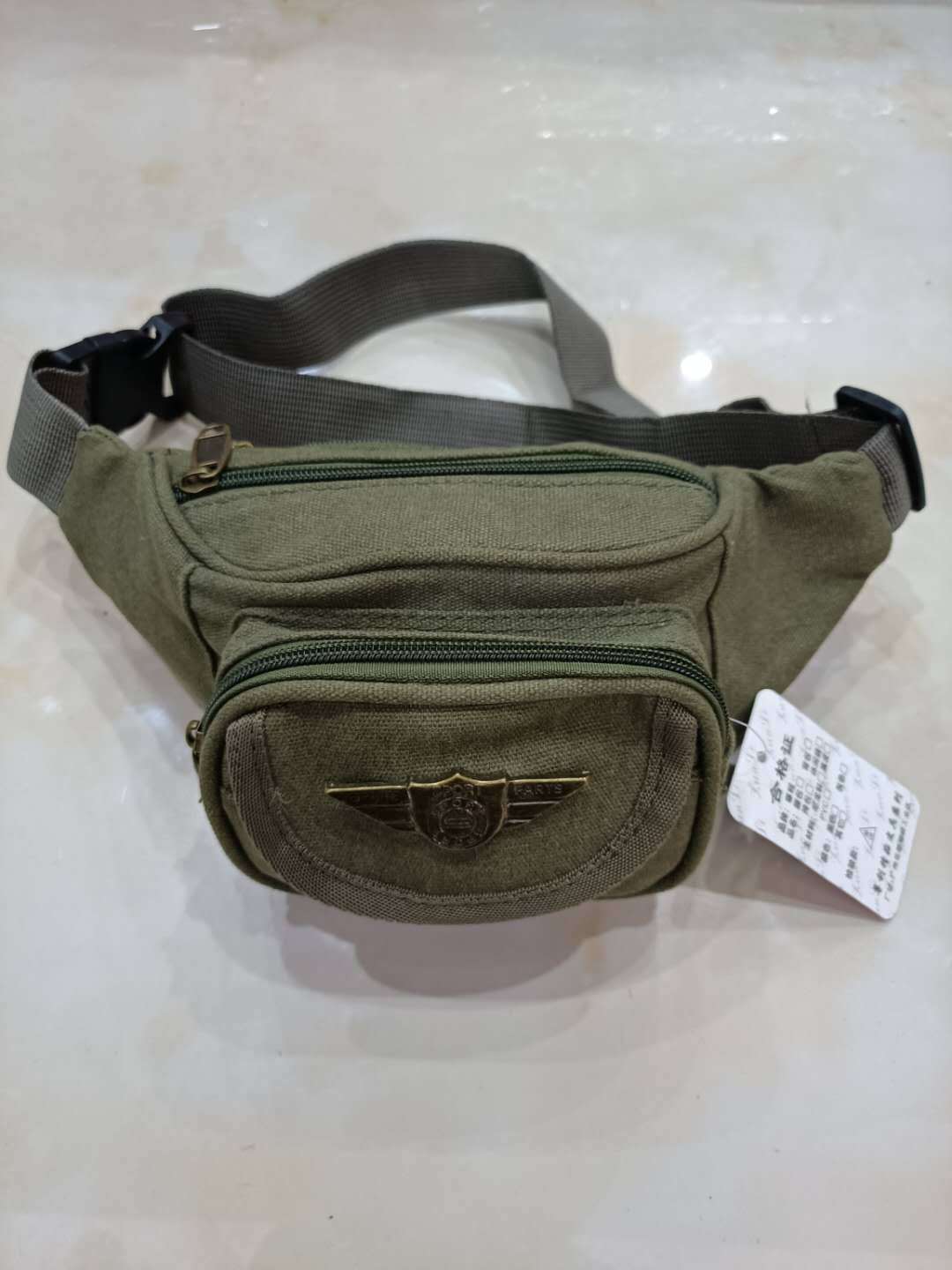 Men's Washed Canvas Cell Stall Checkout Men's Waist Packs