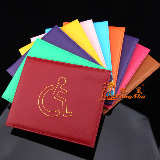 British Disability Permit Parking Protection Leather Card Holder