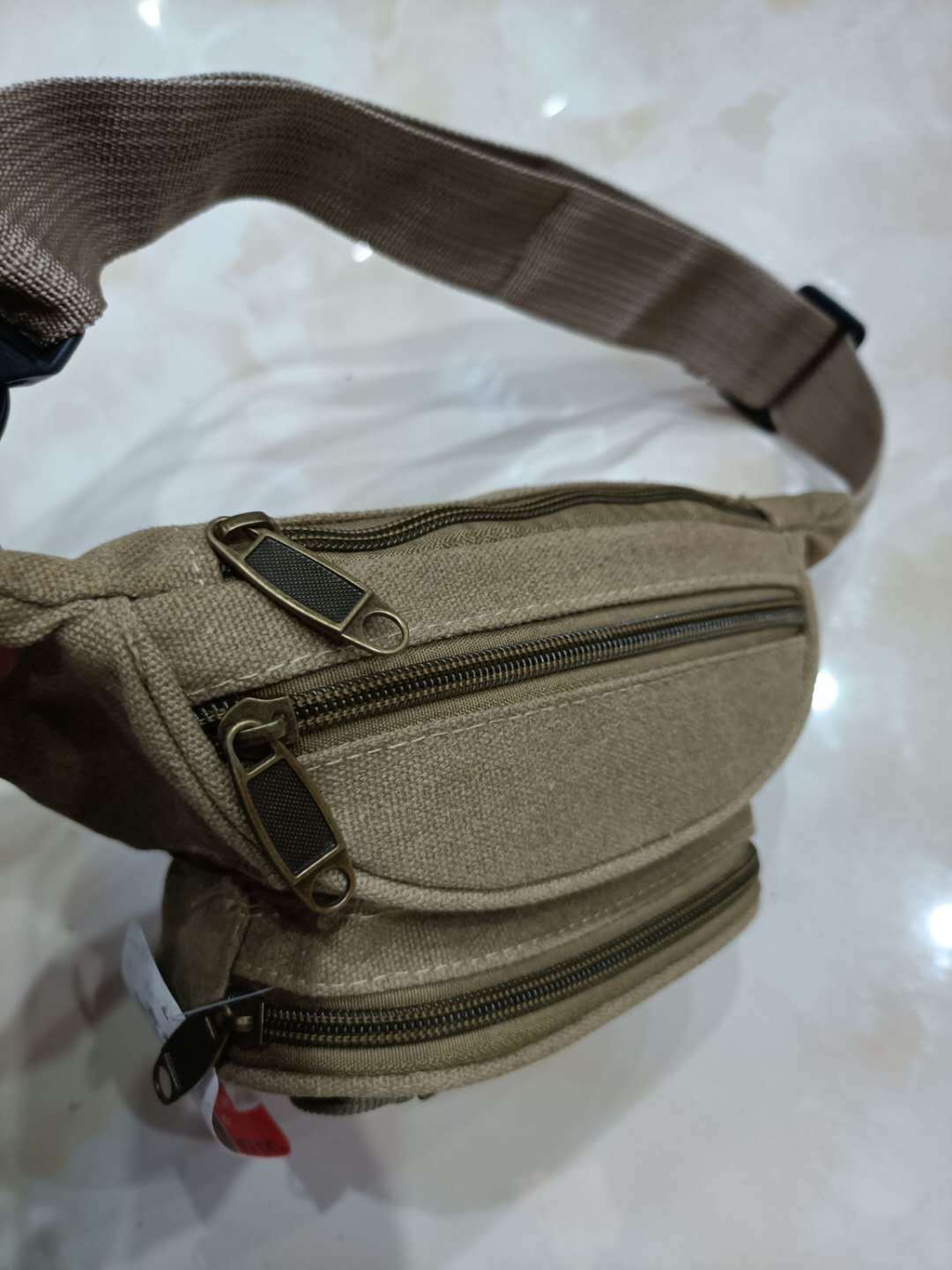 Men's Washed Canvas Cell Stall Checkout Men's Waist Packs