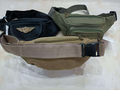 Men's Washed Canvas Cell Stall Checkout Men's Waist Packs