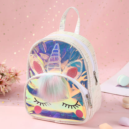 Sac à dos transparent pour enfants Little Princess Fantasy Laser Unicorn