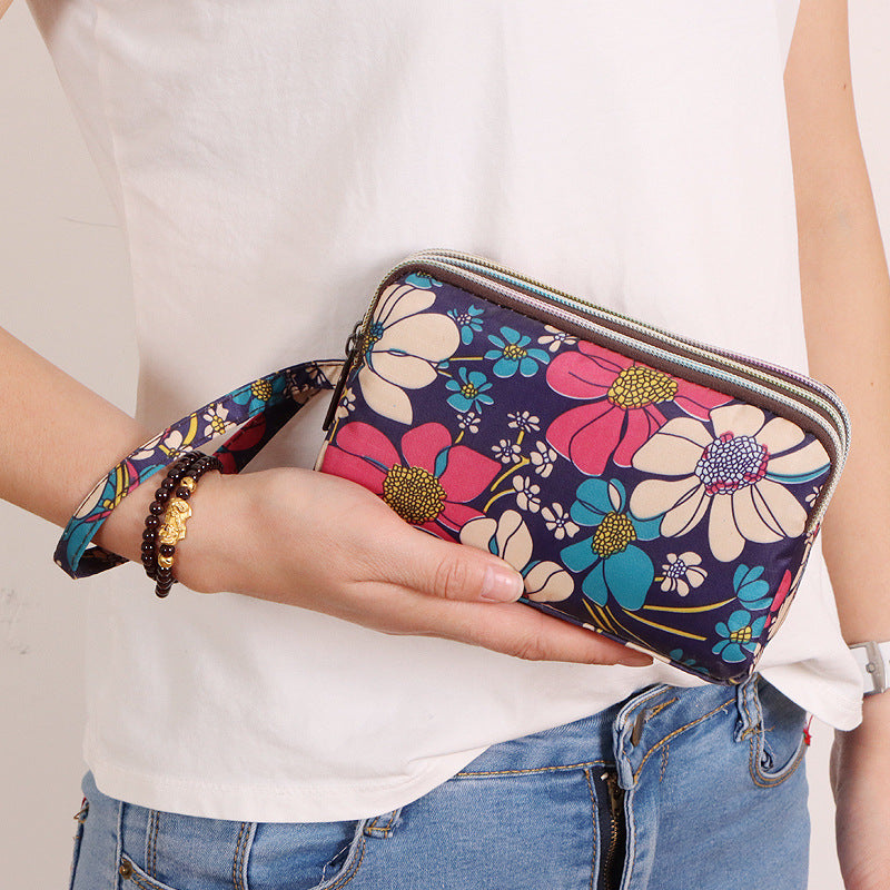 Women's Versatile Graceful Long Clutch Fabric Ladies Wallets