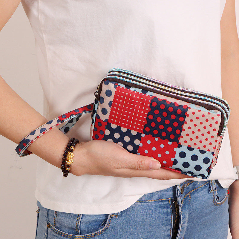 Women's Versatile Graceful Long Clutch Fabric Ladies Wallets