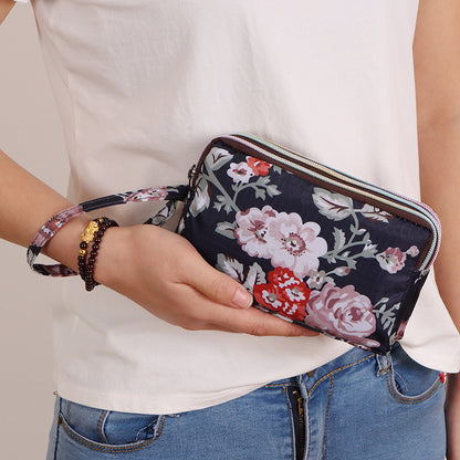 Women's Versatile Graceful Long Clutch Fabric Ladies Wallets