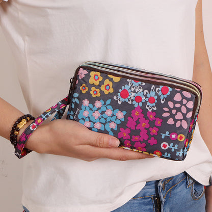 Durable Women's Long Clutch Fabric Zip Handbags