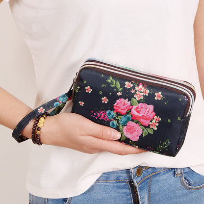 Women's Versatile Graceful Long Clutch Fabric Ladies Wallets