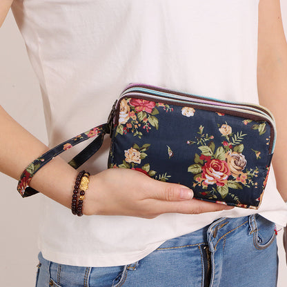 Women's Versatile Graceful Long Clutch Fabric Ladies Wallets