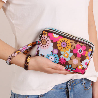 Women's Versatile Graceful Long Clutch Fabric Ladies Wallets