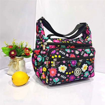 Women's Popular Flower Cloth Oxford Canvas Crossbody Bags