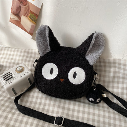 Wool Small Female Fashion Plush Cartoon Shoulder Bags