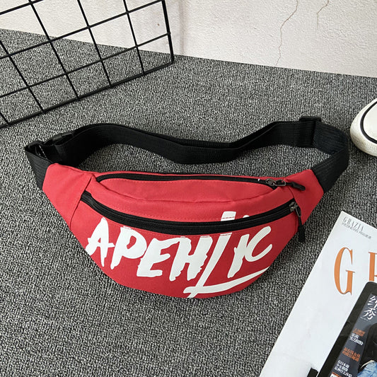 Women's & Men's & Versatile Korean Style Personalized Printed Men's Waist Packs