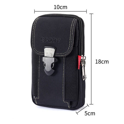 Men's New Mobile Canvas Running Inch Bags