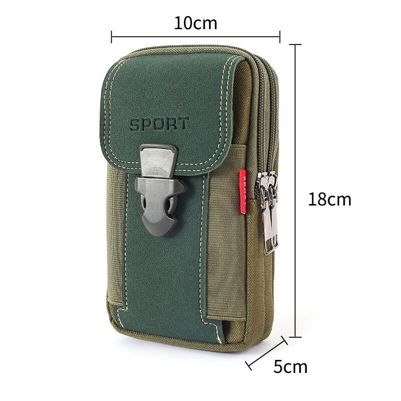 Men's New Mobile Canvas Running Inch Bags