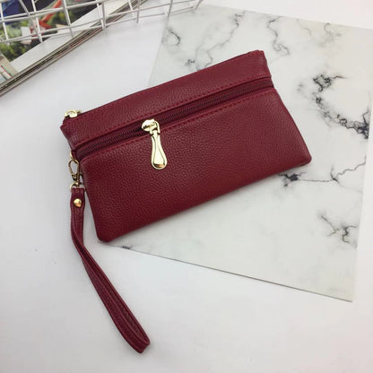 Women's Long Clutch Simple Zipper Pouch Large Handbags