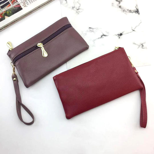 Women's Long Clutch Simple Zipper Pouch Large Handbags