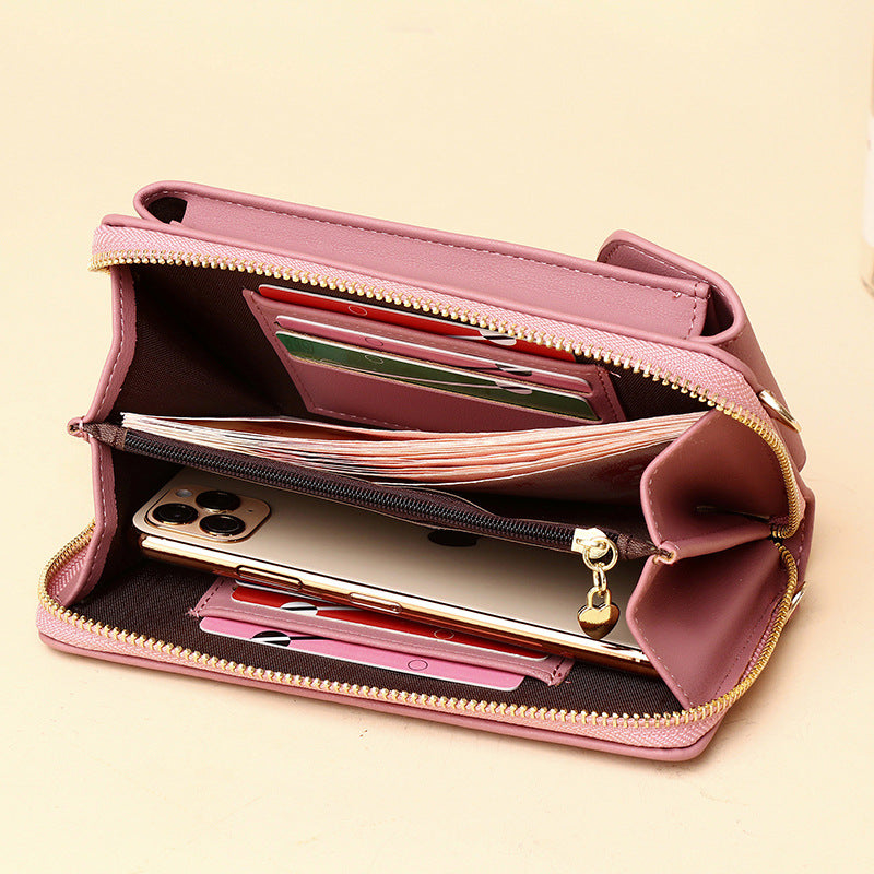 Mobile Female Long Clutch Large Capacity Phone Bags