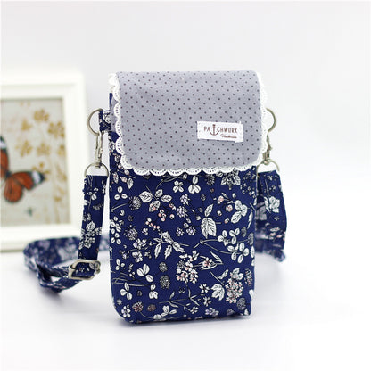 Bouquet Cotton Cloth Mobile Rural Long-term Phone Bags