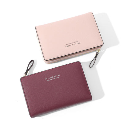 Women's Trendy Short Premium Two Fold Ladies Wallets