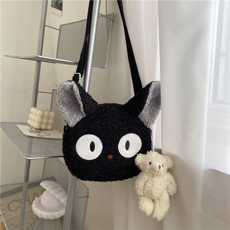 Wool Small Female Fashion Plush Cartoon Shoulder Bags