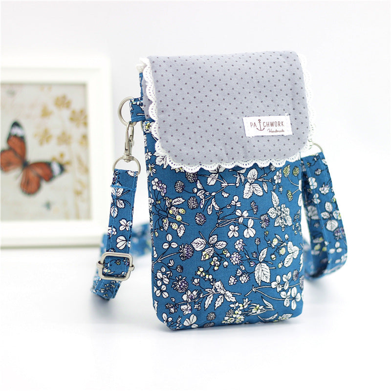 Bouquet Cotton Cloth Mobile Rural Long-term Phone Bags