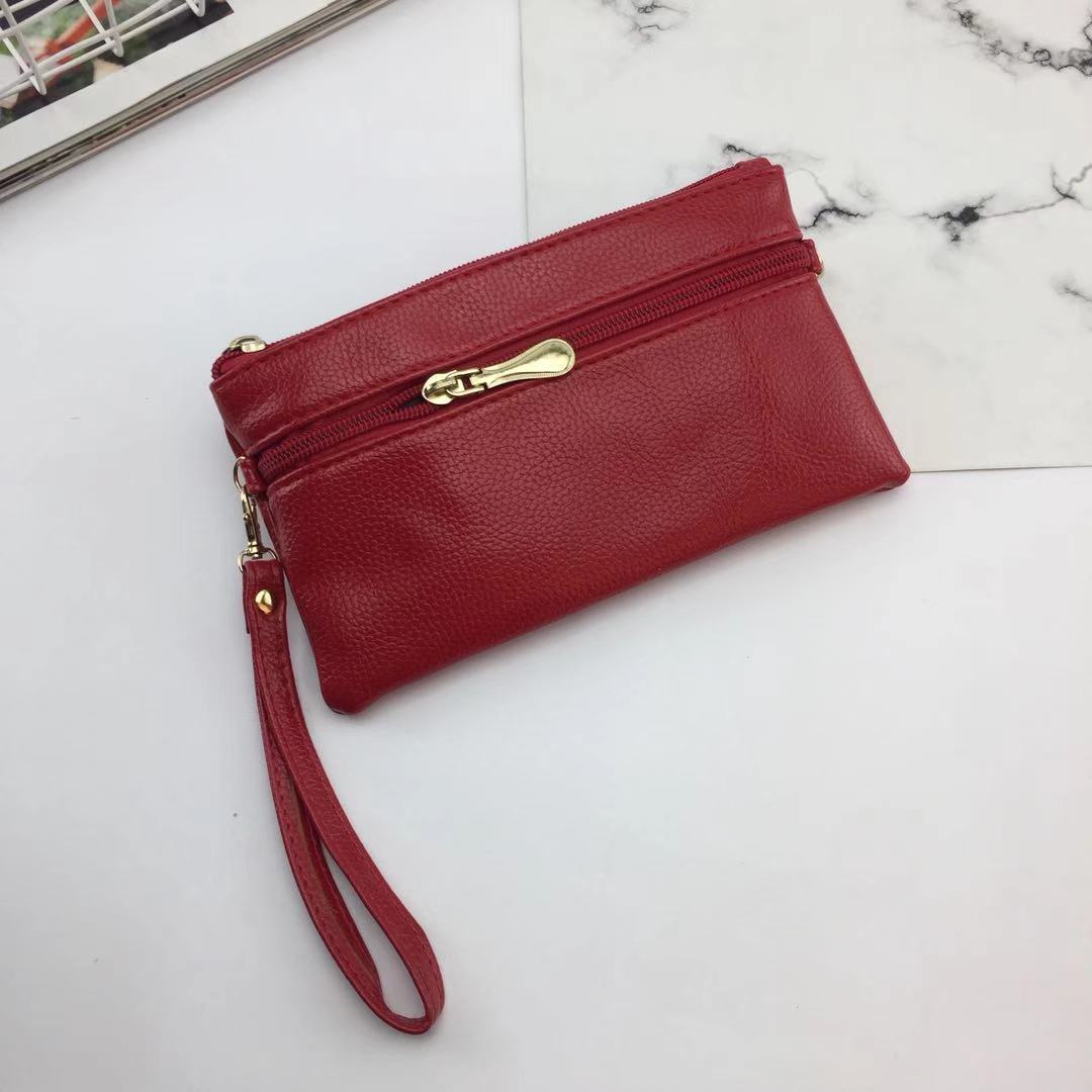 Women's Long Clutch Simple Zipper Pouch Large Handbags