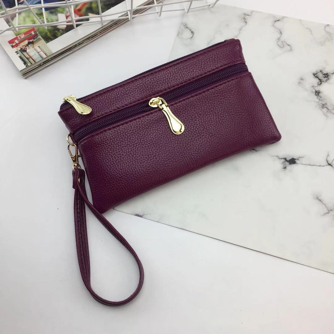 Women's Long Clutch Simple Zipper Pouch Large Handbags