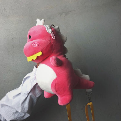 Plush Female Cute Dinosaur Stall Toy Crossbody Bags