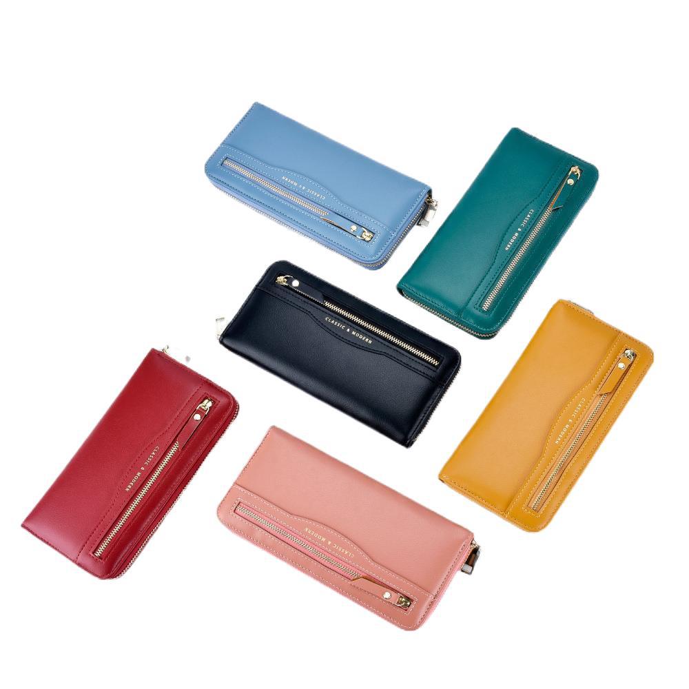 Stylish Attractive Women's Zipper Long Clutch Ladies Wallets