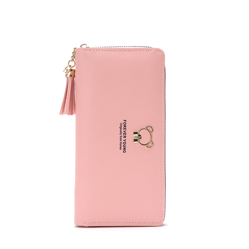 Women's Three-fold Long Fashion Korean Style Little Ladies Wallets