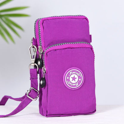 Women's Korean Style Mobile Packaging Zipper Printed Phone Bags