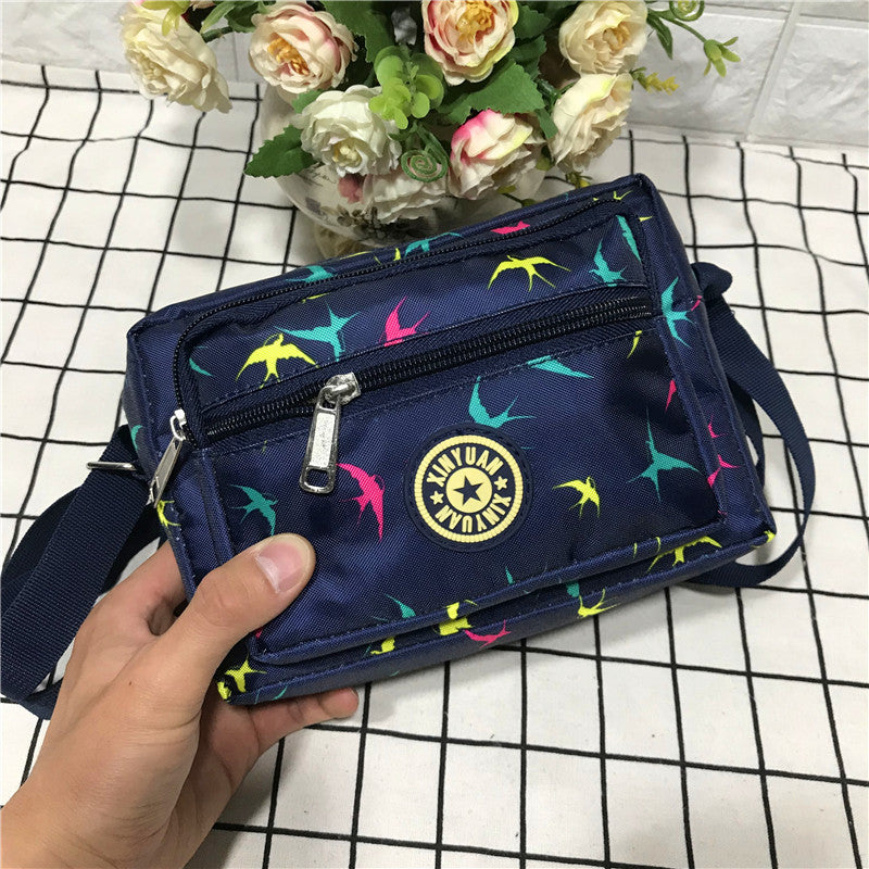 Women's Stall Canvas Mummy Person Flower Cloth Shoulder Bags